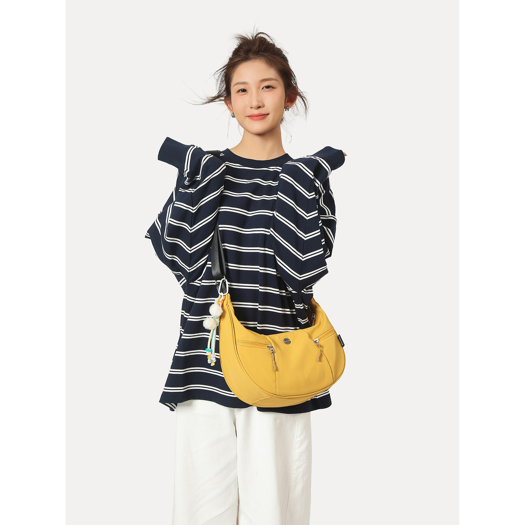Novo estilo saco do mensageiro feminino grande capacidade de viagem esportes Ultra-leve lazer Commuter ombro bolinho sac