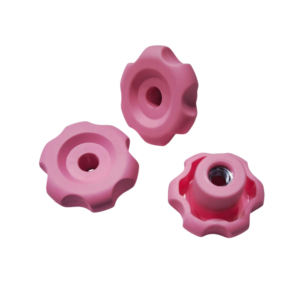 Manípulo Margarida Rosa Femea 8mm Estante Prato de Bateria 3un