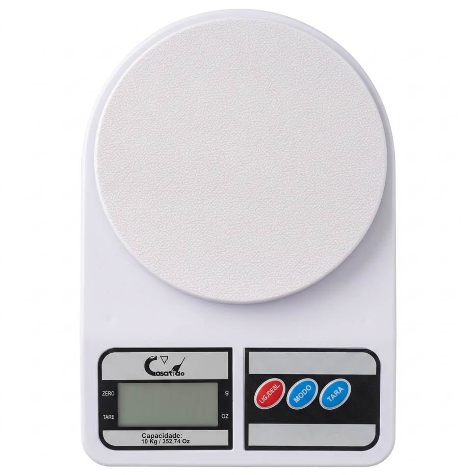Balança Digital de Cozinha 10kg Alta Precisão CasaVita