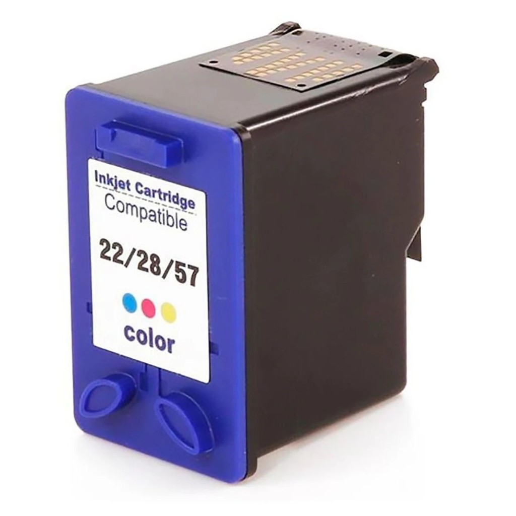 Cartucho de Tinta Colorido Compatível com HP 22 28 57 para F4180 F380 J3680 D2360 D2460 3920 3930 3420 D1455 D1360 14ml