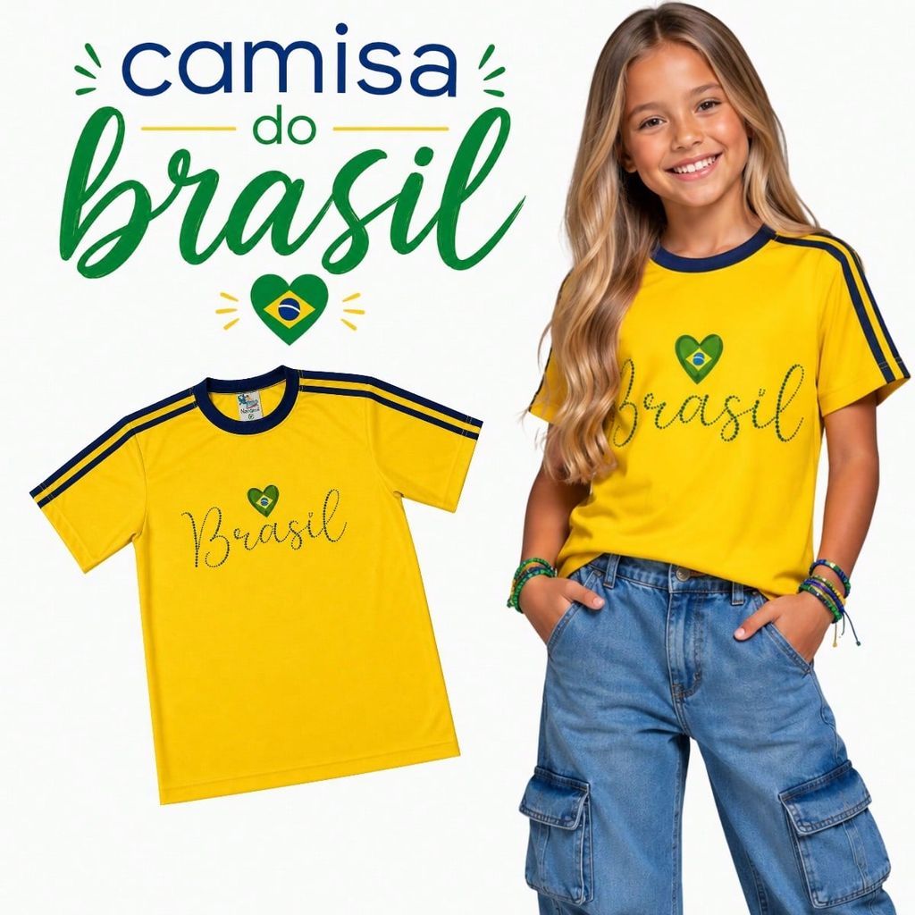 Blusa Feminina Infantil Brasil – Confortável e Estilosa!