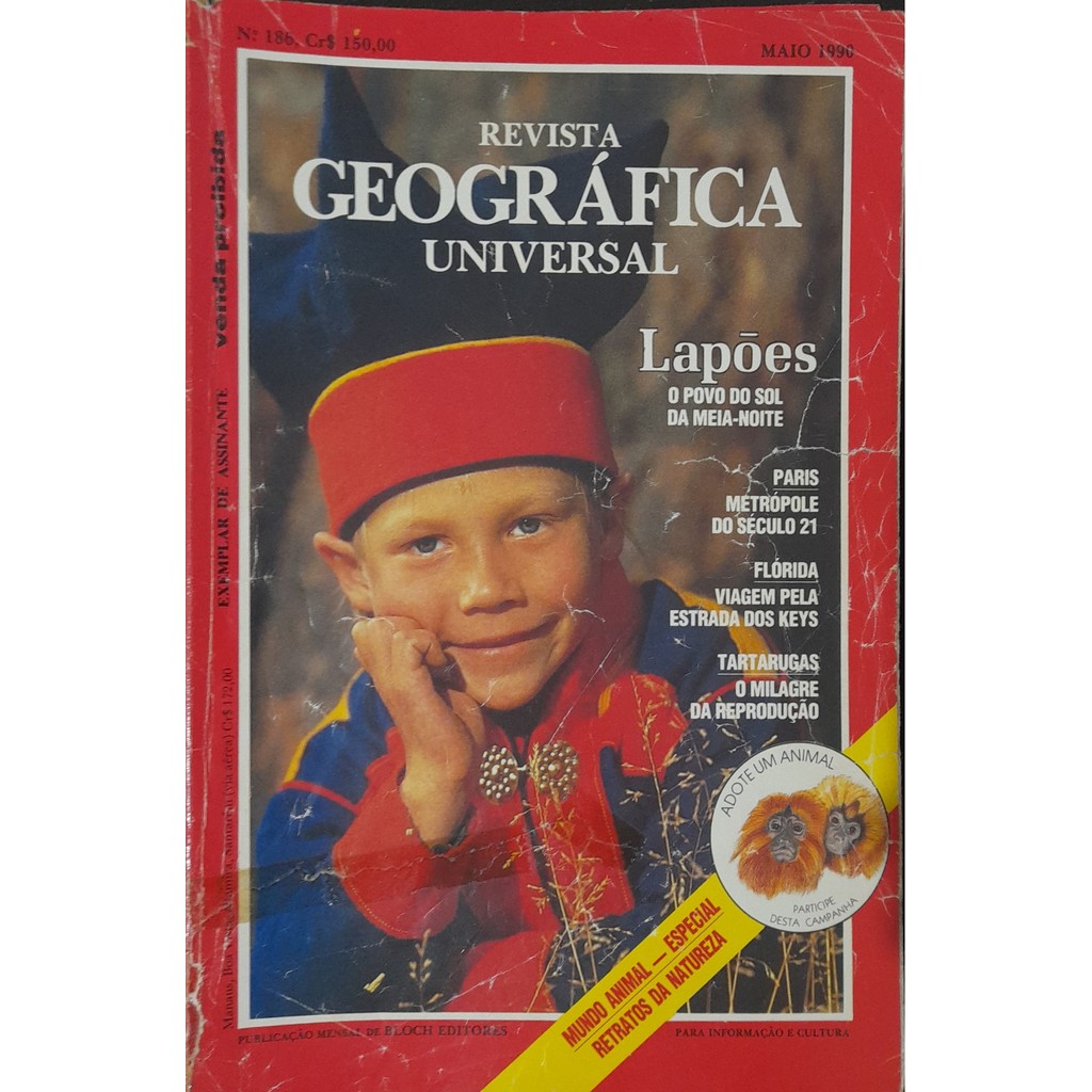 Revista Geográfica Universal nº 186 Maio 1990 de Bloch 8000734
