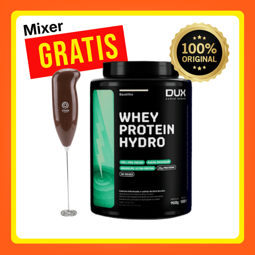 Whey Protein Hydro 900g Dux - Whey 100% Hidrolisado