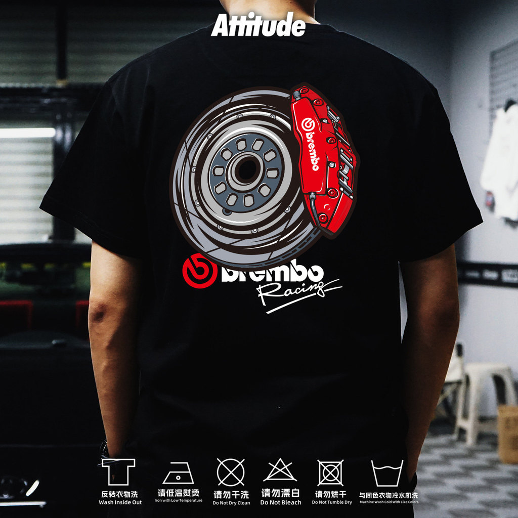 Brembo Racing Pinça De Freio Estampa Camiseta De Algodão Estilo Afinador 100 % Premium Masculino E Feminino 5.19