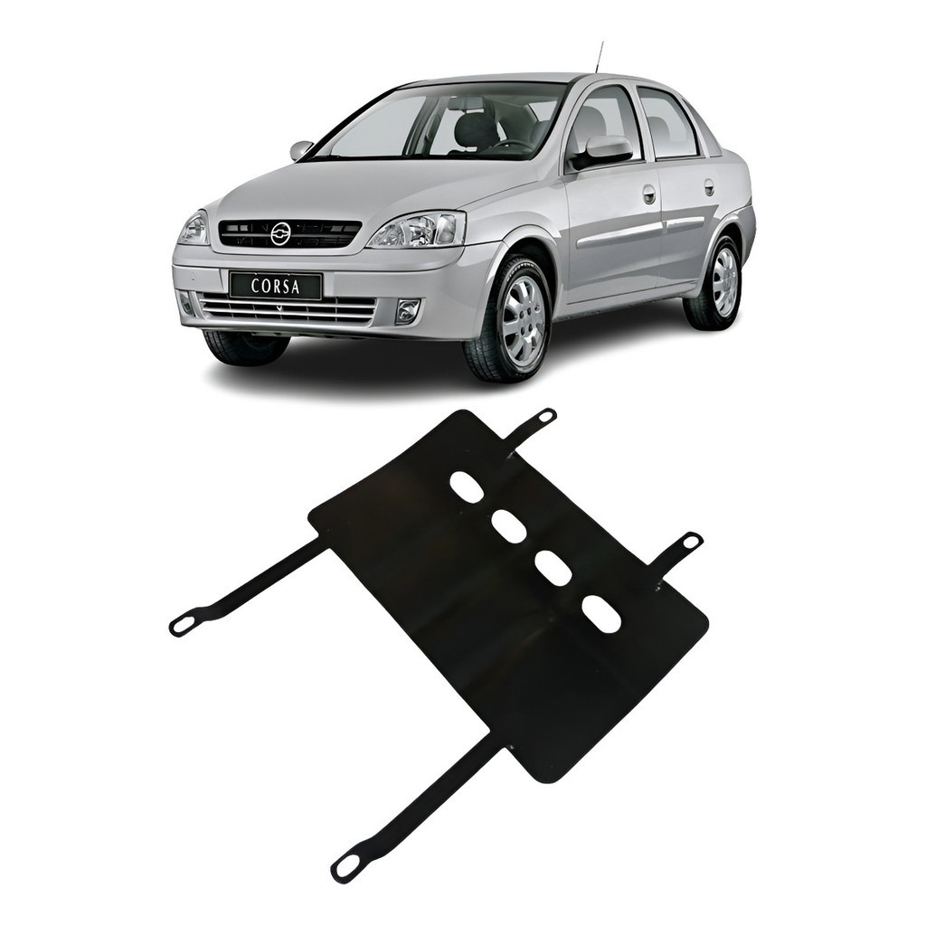 Peito Aco Reforcado GM Corsa Hatch Sedan Joy Maxx Premium 2003 2004 2005 2006 2007 2008 a 2012 + Kit de Fixação