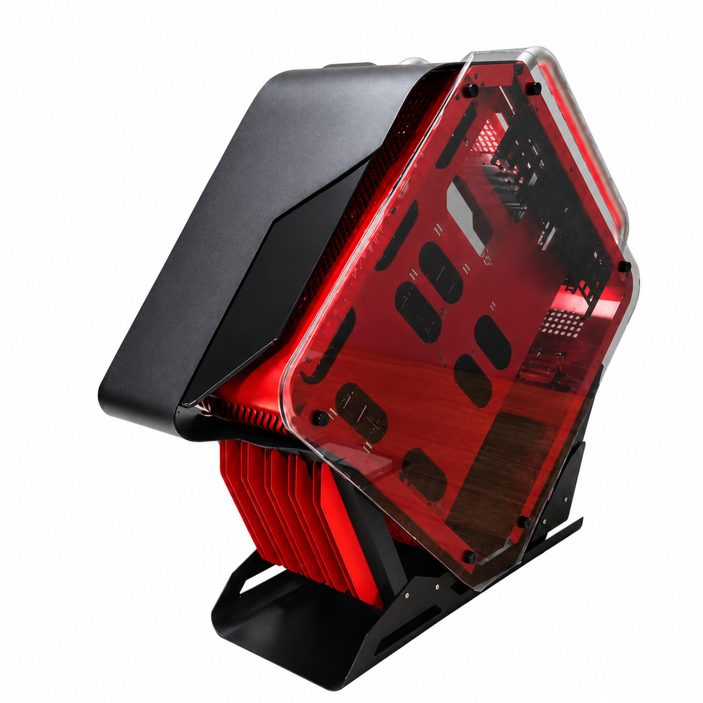 Gabinete Gamer PC Vidro Temperado ATX Micro ATX Mini ITX Fonte Inferior DELTA-MOLTEN CORE GA