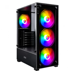Gabinete Gamer PC 4 Fans Painel Vidro Lateral USB 3.0 Suporte ATX Micro ATX Mini ATX AGP-A31150C