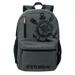 Mochila Notebook Esportiva Corinthians Oficial Bolso Garrafa