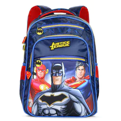 Mochila Escolar Xeryus 16 Liga da Justiça 15532 Azul e Vermelho - Infantil