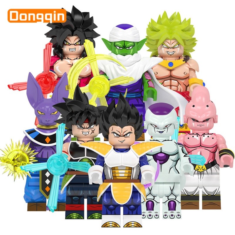Son Goku Super Saiyan 4 ​​Vegeta Bardock Piccolo Sopa Broly Demon Buu Frieza Anime Japonês Blocos de Construção Crianças