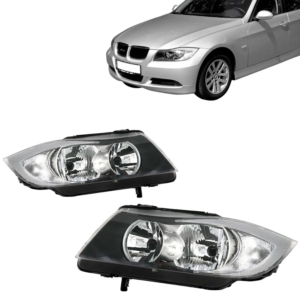 Par Farol Bmw 320i 2006 2007 2008 Sem Projetor