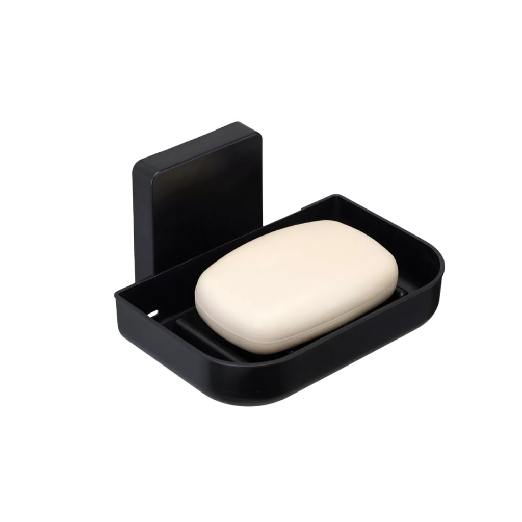 Saboneteira Para Banheiro Lavabo Linha Suspensa Com Adesivo 3M  Cor Preto Arthi em Oferta na Shopee