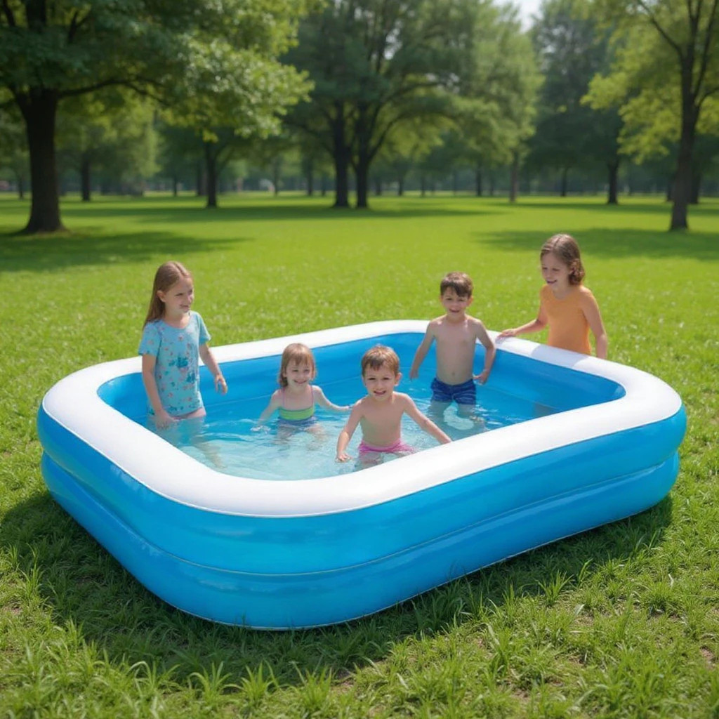 Piscina Inflável Infantil Banho Lazer Verão Jardim Brinquedo Presente Bomba Sitio Calor