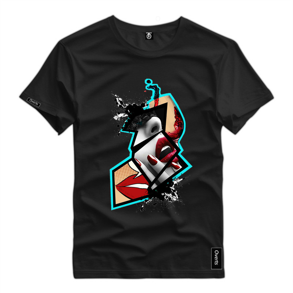 Personalizada Cara e Boca Black Camiseta Reforçada 100% Algodao Envio Em Até 4 Horas Envio Relâmpago