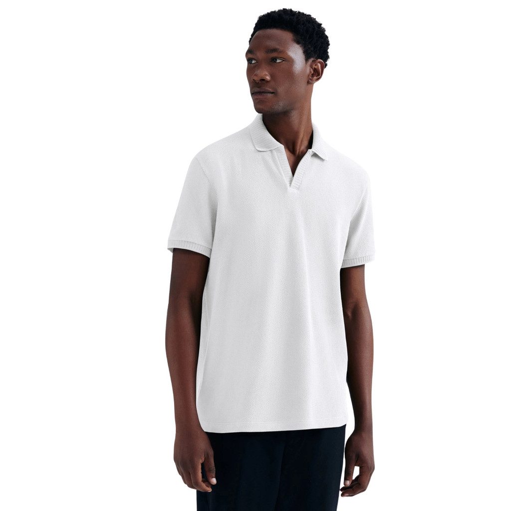 Camisa Polo Hering Masculina Manga Curta Texturizada