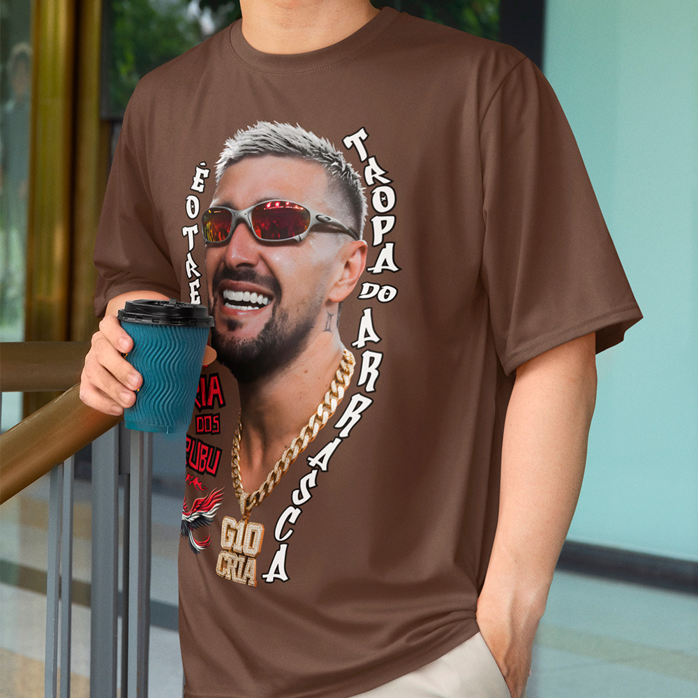 Camisa Futebol Arrascaeta Frase Tropa Do Arrasca Camiseta Unissex Blusa Algodão Premium