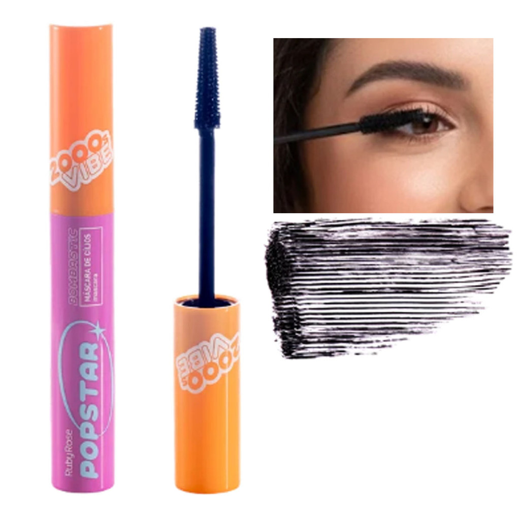 Mascara para Cilios Ruby Rose Bombastic Popstar Hbe2004 em Oferta na Shopee