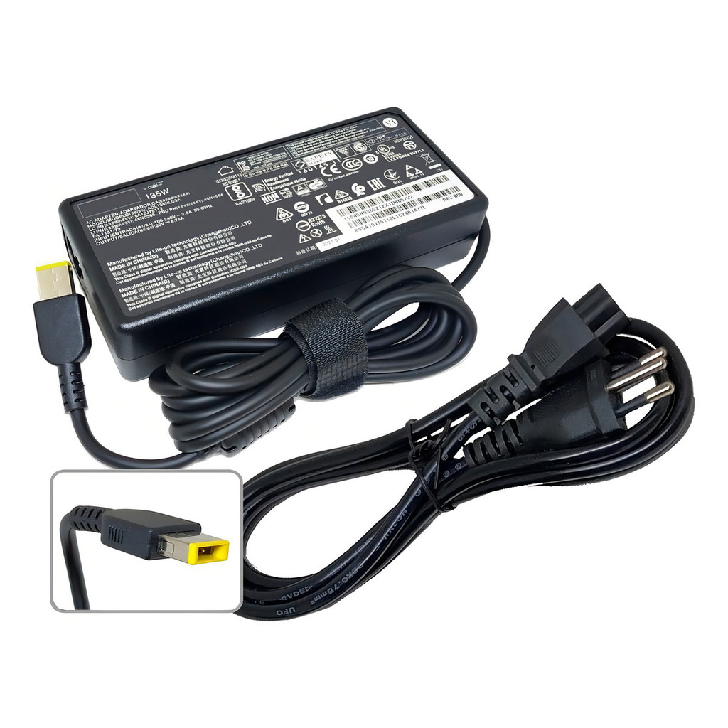 Fonte Carregador Para Notebook Lenovo 20v 6,75a 135w Conecto
