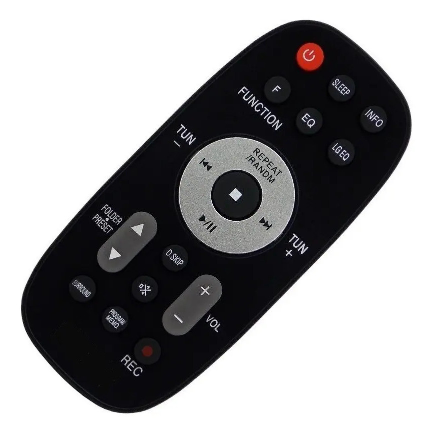 Controle Compatível Lg Mcs354w Mcd504 Micro System Som