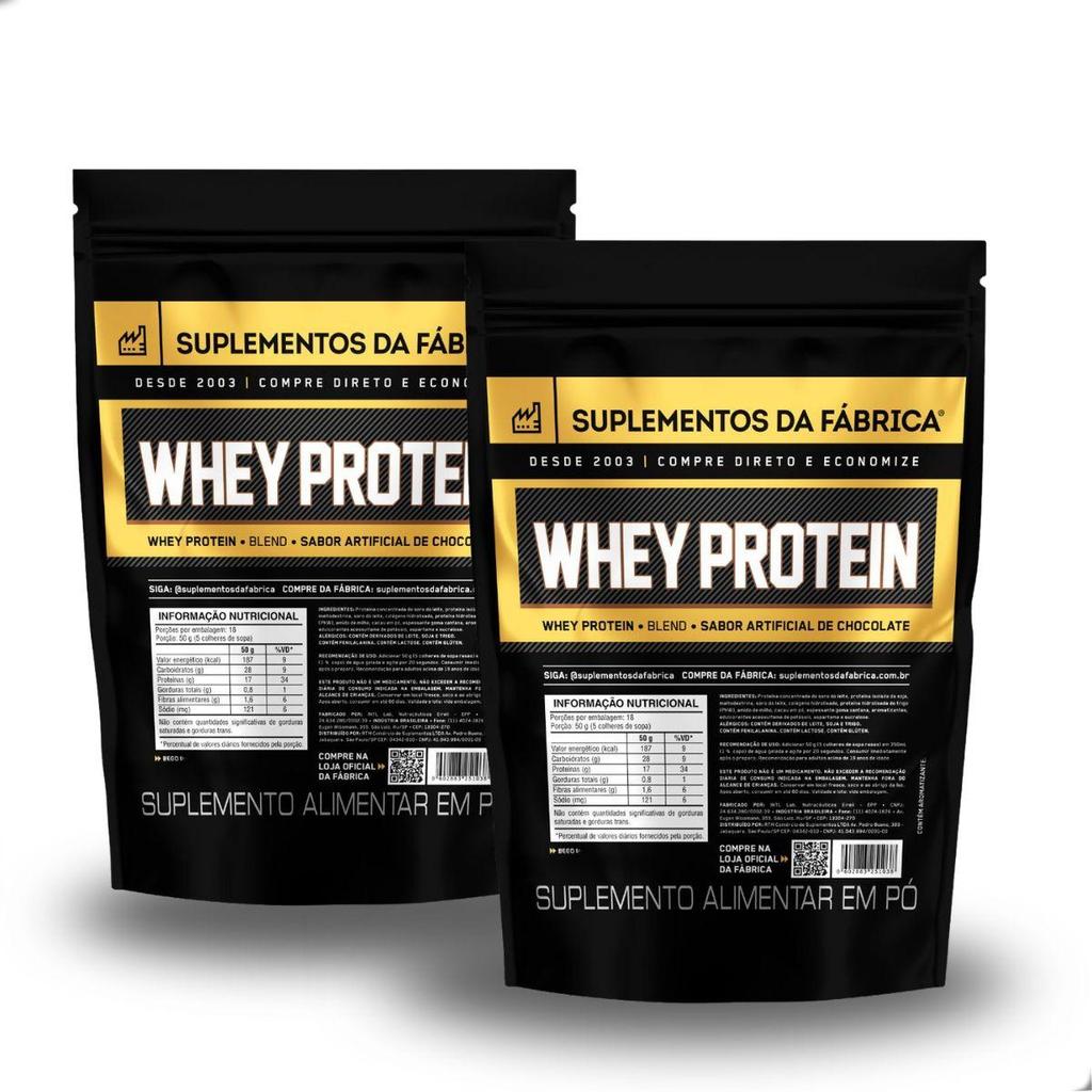 2 Whey Protein ISO Blend Complex 2Kg Suplemento da Fabrica