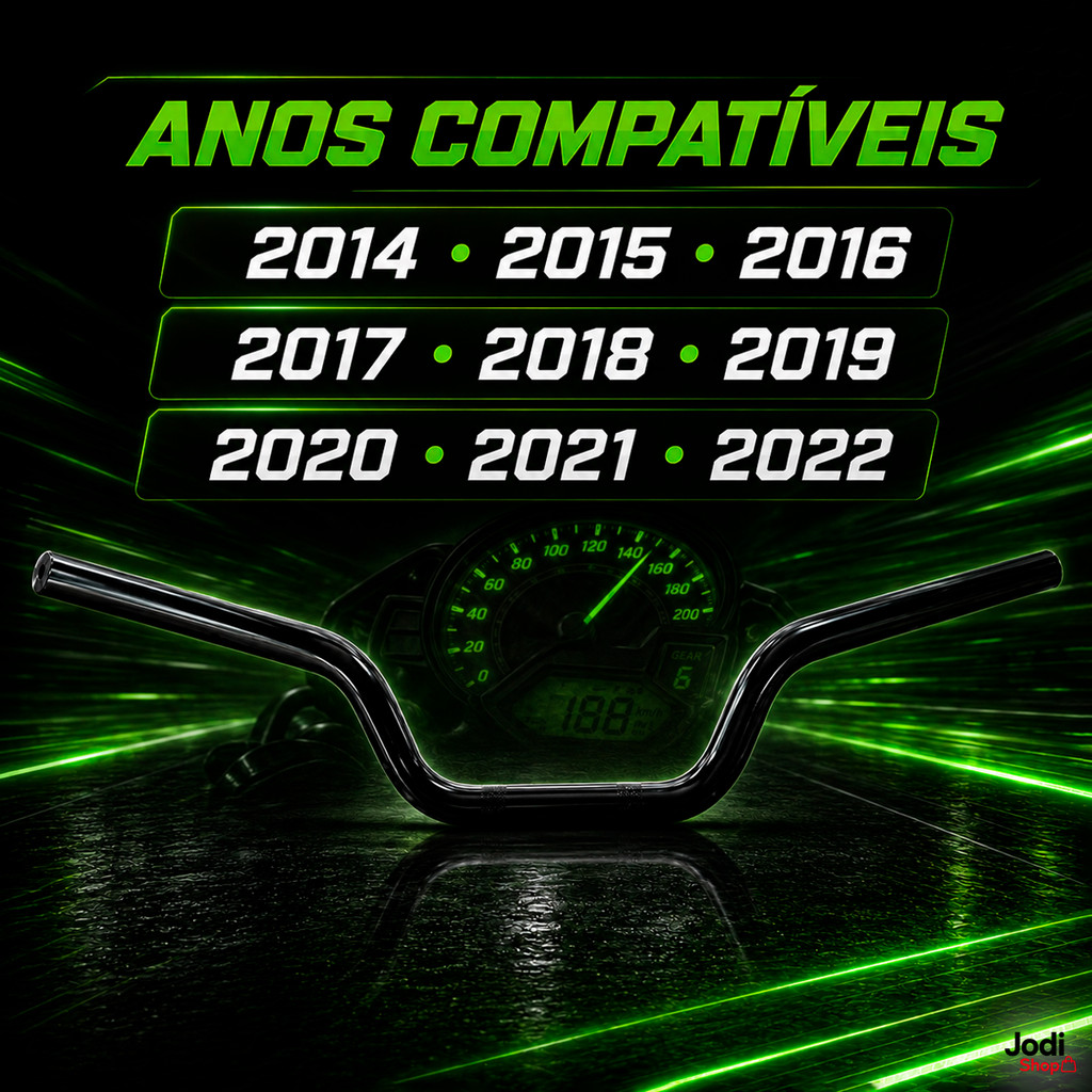 Detalhes do Guidão Preto Fosco Twister Esportivo Com Furo Para Pesinho Moto