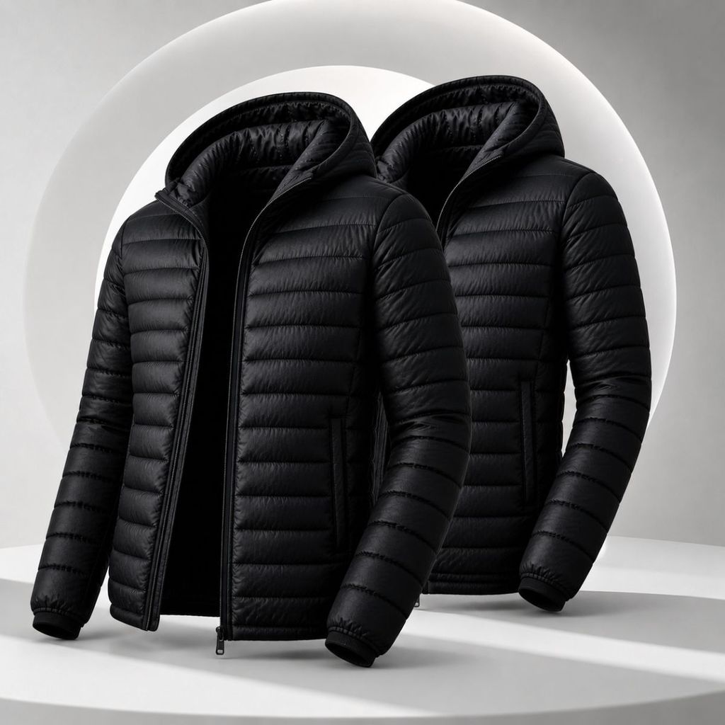 Kit 2 Jaqueta Masculina Puffer Impermeável Casaco Frio Com Bolso Interno E Externo