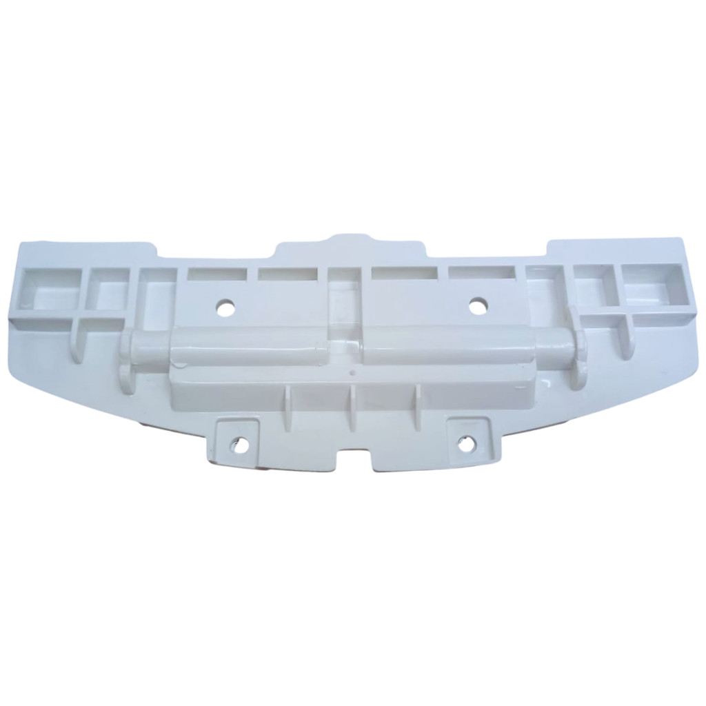 Base Dobradiça Suporte Da Tampa Compatível Com Lavadora Brastemp Bwg11 Bwg12 Branco