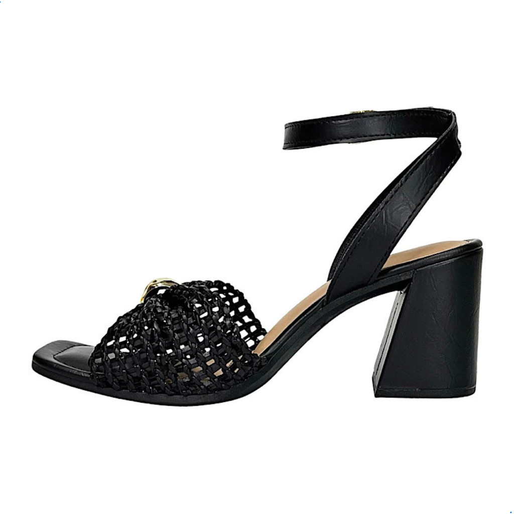 Detalhes do Sandália Feminina Dakota Salto Alto Bloco Gladiadora Estilosa
