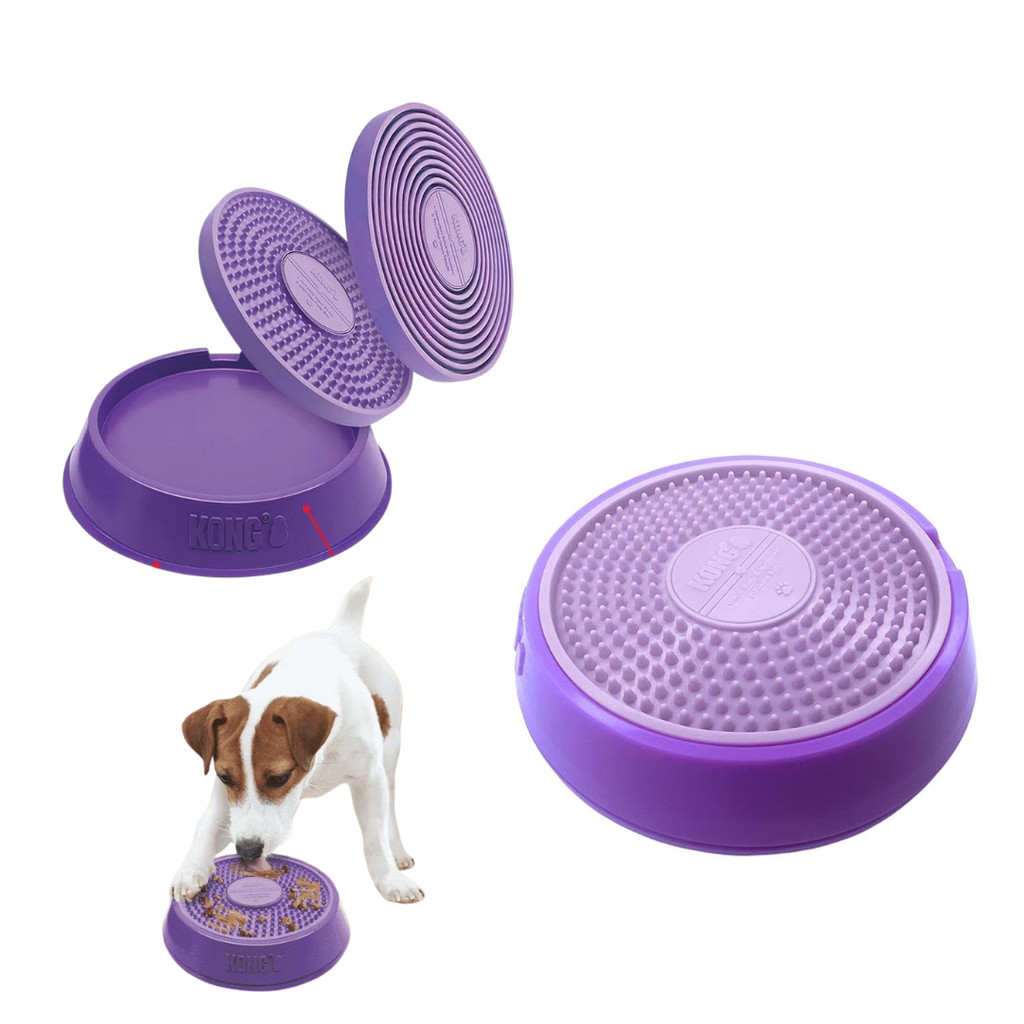 Tapete de Lamber Giratório Para Cães Kong Licks Spinz Original Tamanho P