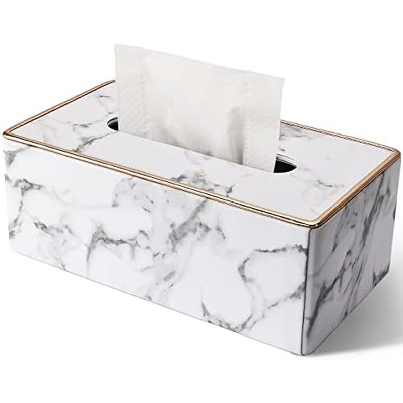 Capa Para Caixa De Tecido , Suporte De Couro PU , Capas Retangulares Kleenex , Guardanapo Retangular Banheiro , Escritór