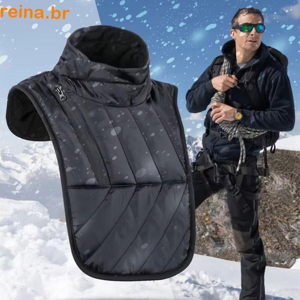 Aquecedor De Pescoço Para Motocicleta De Inverno REINA , Colete De Ombro Curto/Longo Ajustável , Protetor De Peito Quent