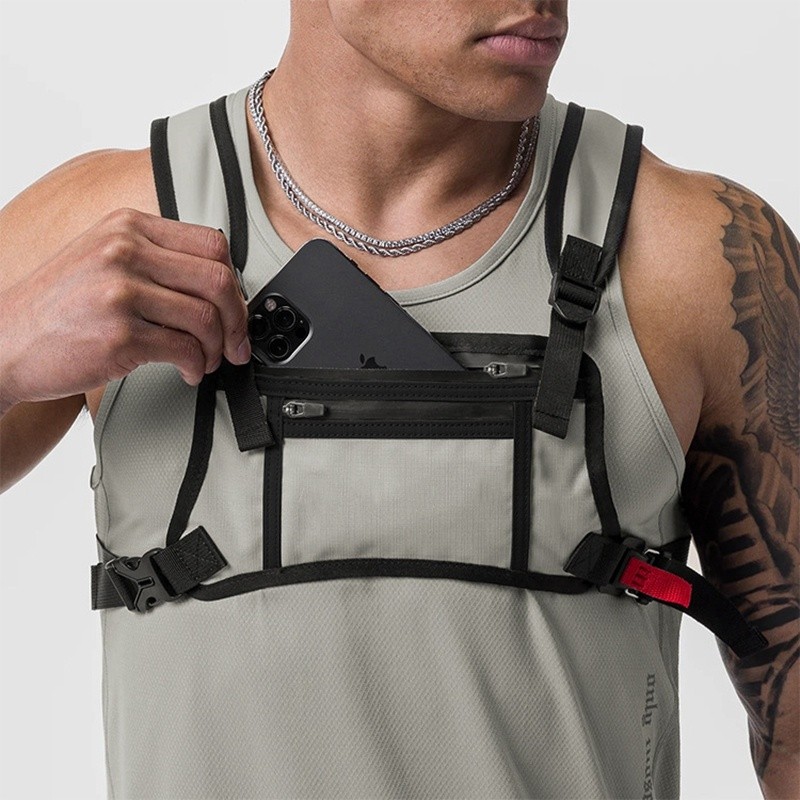 Mochila tática masculina, roupa de rua, pano de mergulho, esportes ao ar livre, montanhismo, multibolso, resistente ao d