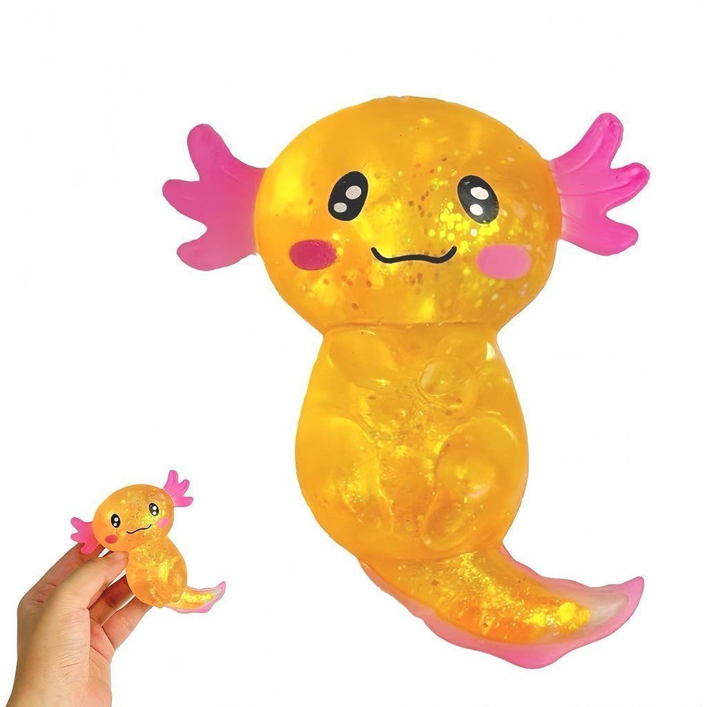 Brinquedo antiestresse de axolote, divertido e fofo, adequado para crianças e adultos para uma experiência sensorial fle