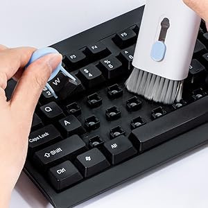 Conjunto Escovas Limpeza Eletrônicos Teclado Celular Notebook Fones Detalhe Macia Antiestática