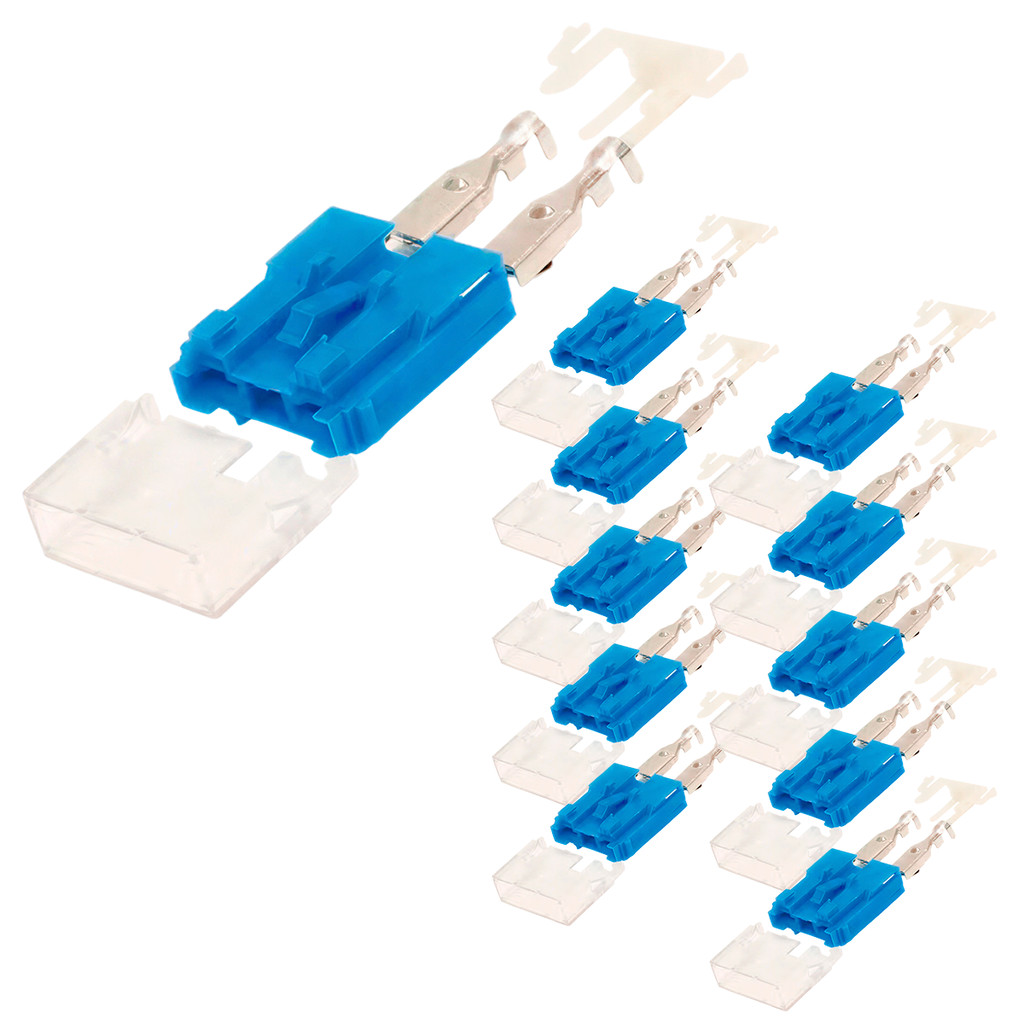 Kit 10 Porta Fusível Lâmina Max Desmontado Importado Mega