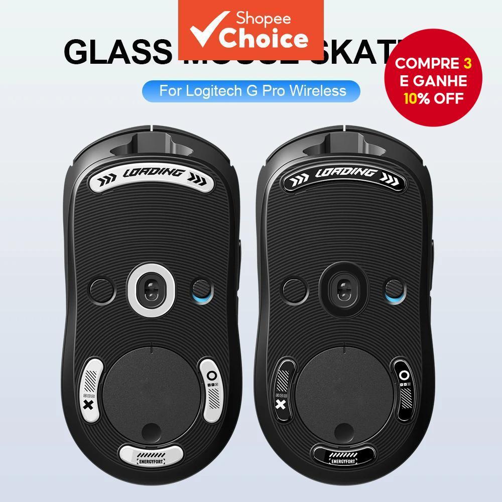 Pés De Mouse De Superfície Polida Super Suave Patins De Vidro Impecável Ultra Forte Para Logitech G Pro em Oferta na Shopee