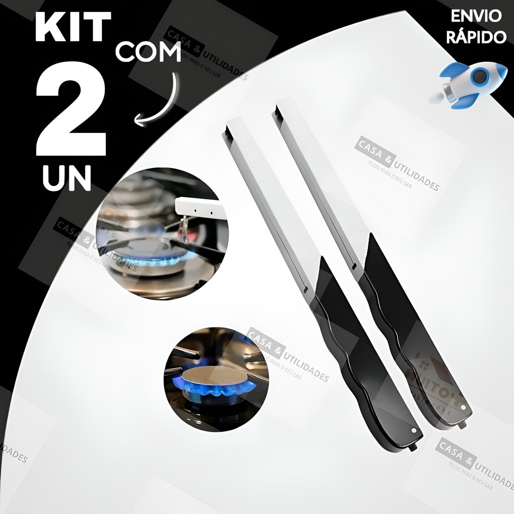 Kit 2 Acendedor De Fogão Isqueiro Fogão Churrasqueira