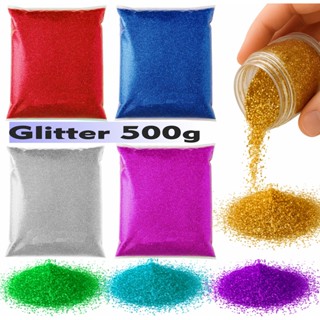 Glitter em Pó Extra fino 100g/500g Brilhante Tintas Artesanatos Unhas e Decorações em Geral em Oferta na Shopee