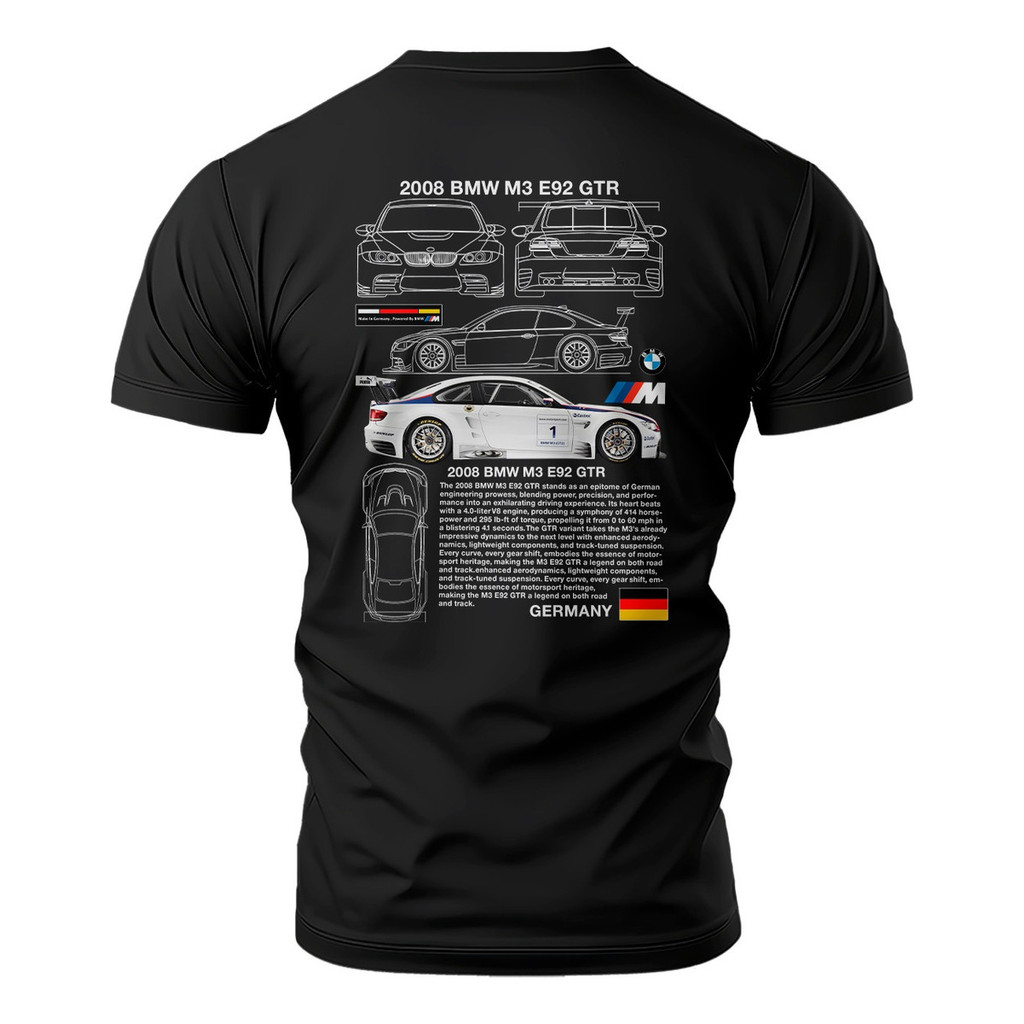 Camiseta Camisa Moda Automotiva B M W M3 E92 Gtr Ref: 234