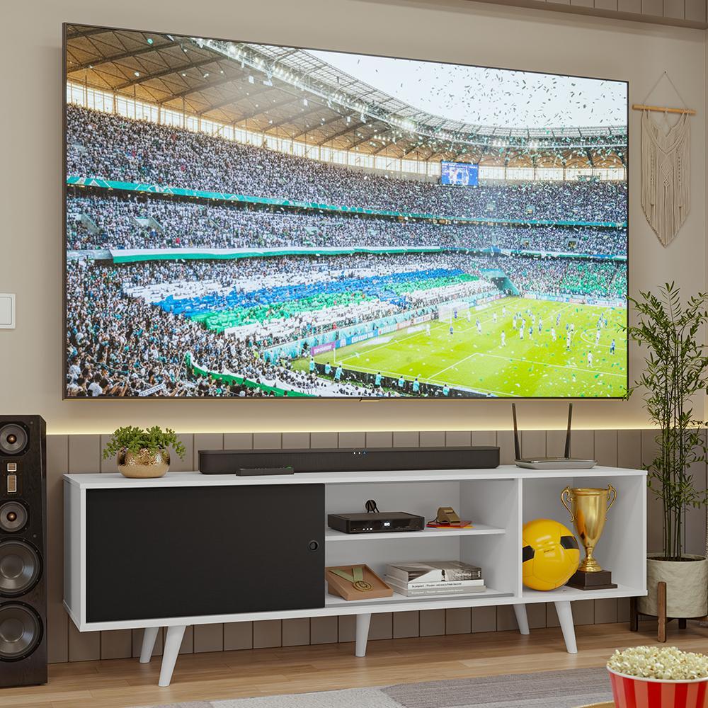 Rack para TV até 80 Polegadas 160cm com Pés Torino Madesa V2 em Oferta na Shopee