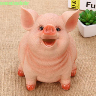 SOMEDAYZL0M Cofrinho Grande Resina Decoração Para Casa Aniversário Em Forma De Porco Crianças Brinquedos Moedas Caixa De