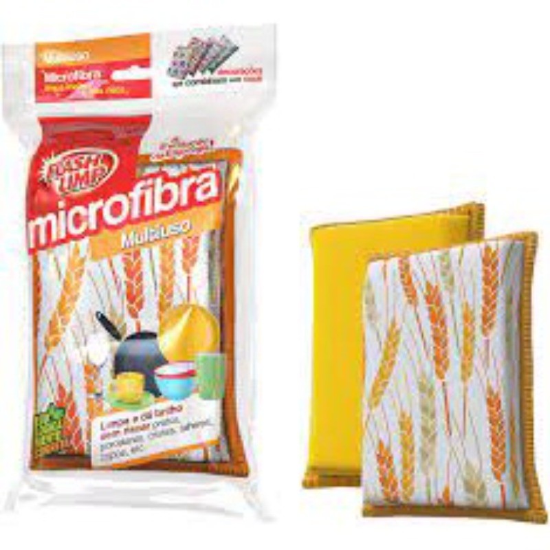 Esponja Microfibra Flash Limp Alta Absorção E Limpeza Eficiente Para Uso Diário