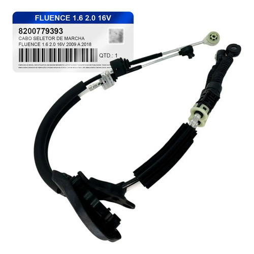 Cabo Trambulador Para Fluence 1.6 2.0 16v 2009 Até 2018