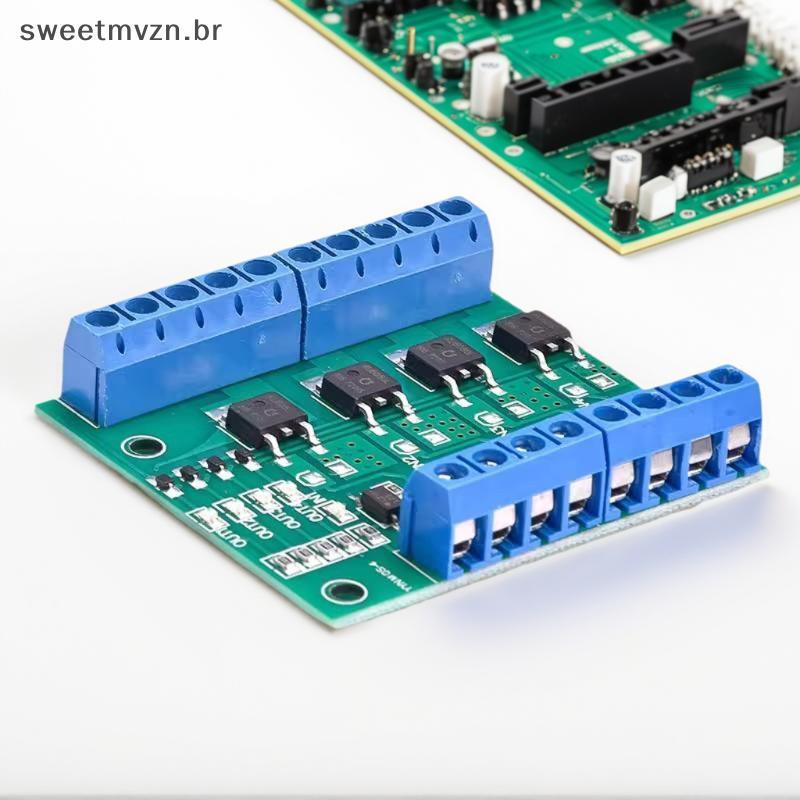 sweetmvzn 1 Peça Placa De Driver Isolada De Optoacoplador Para Iluminação LED E Controle De Motor DC 4 Canais PWM MOSFET