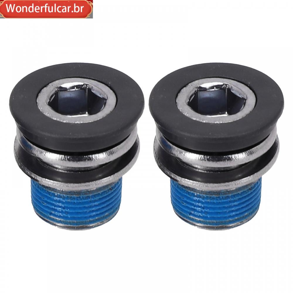 [WDFU-BR]2*screw Universal Bike Parts Black Cranksets Cycling Electro Silvering