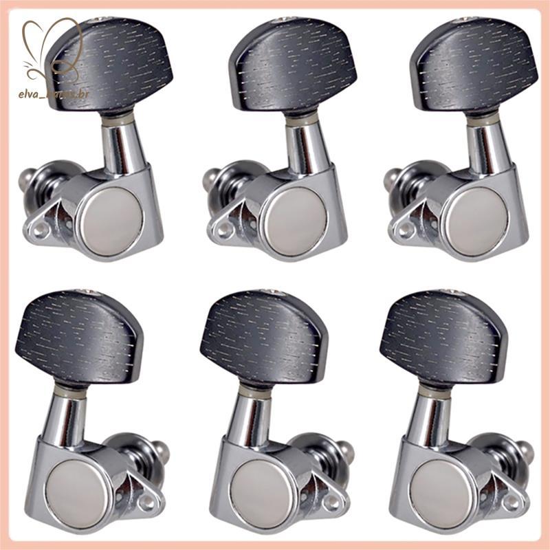 [elva_burns.br] 3L3R Fechado Guitar String Tuning Pegs Tuner Machine Heads Botões Chaves De Afinação Para Guitarra Acúst