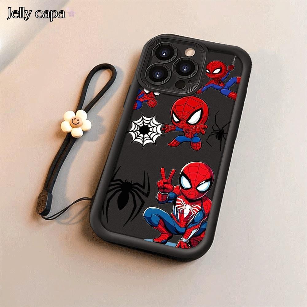 Para Samsung S24 Plus S24 Ultra S23FE S20 S22 S21 A17 A07 M34 Homem Aranha Anti-Queda Caso De Telefone Macio Xianzhi9