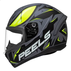 CAPACETE MOTOCICLISTA PEELS SPIKE 2 SNK CINZA DARK VERDE FOSCO
