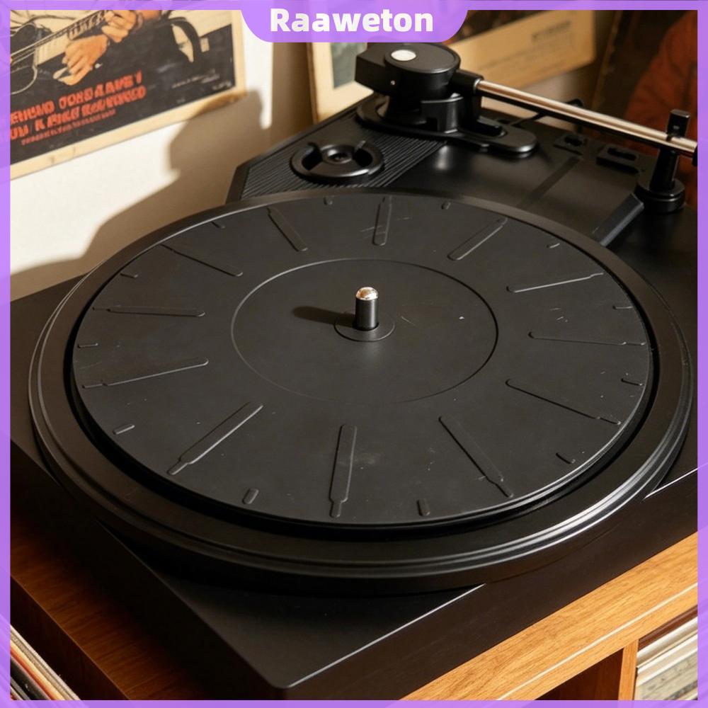 Tapete Giratório Antiestático E Antiderrapante De Silicone Para Toca-Discos LP [Raaaweton.br]