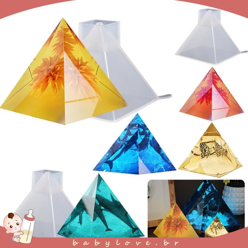 Molde Pirâmide Silicone BABYLOVE Para Resina Orgonite-Orgone